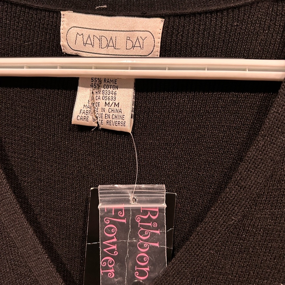Art Teacher Black Floral Embroidered Cardigan - Picture 4 of 5